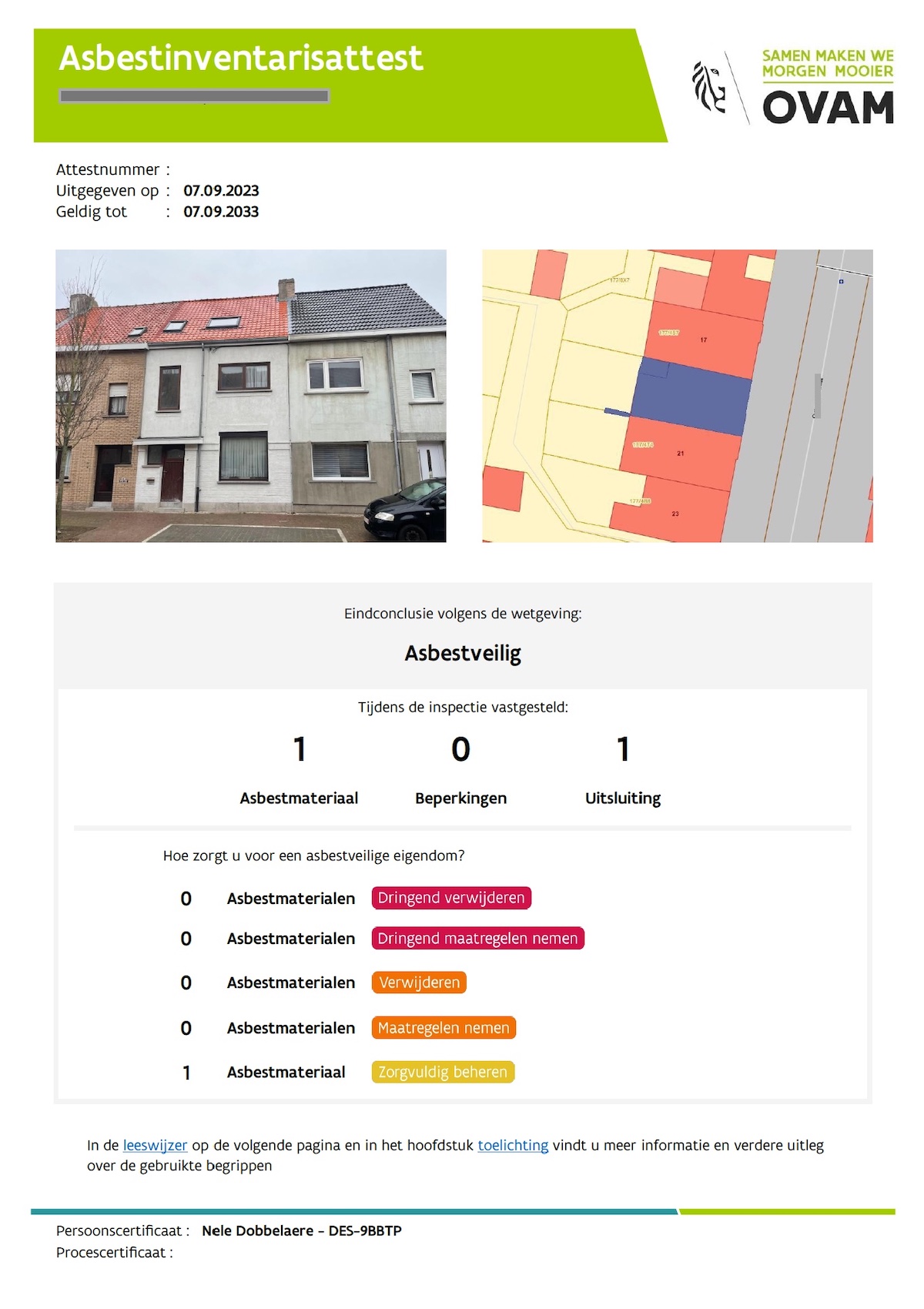asbestinventarisattest woning door invendes attestenbureau